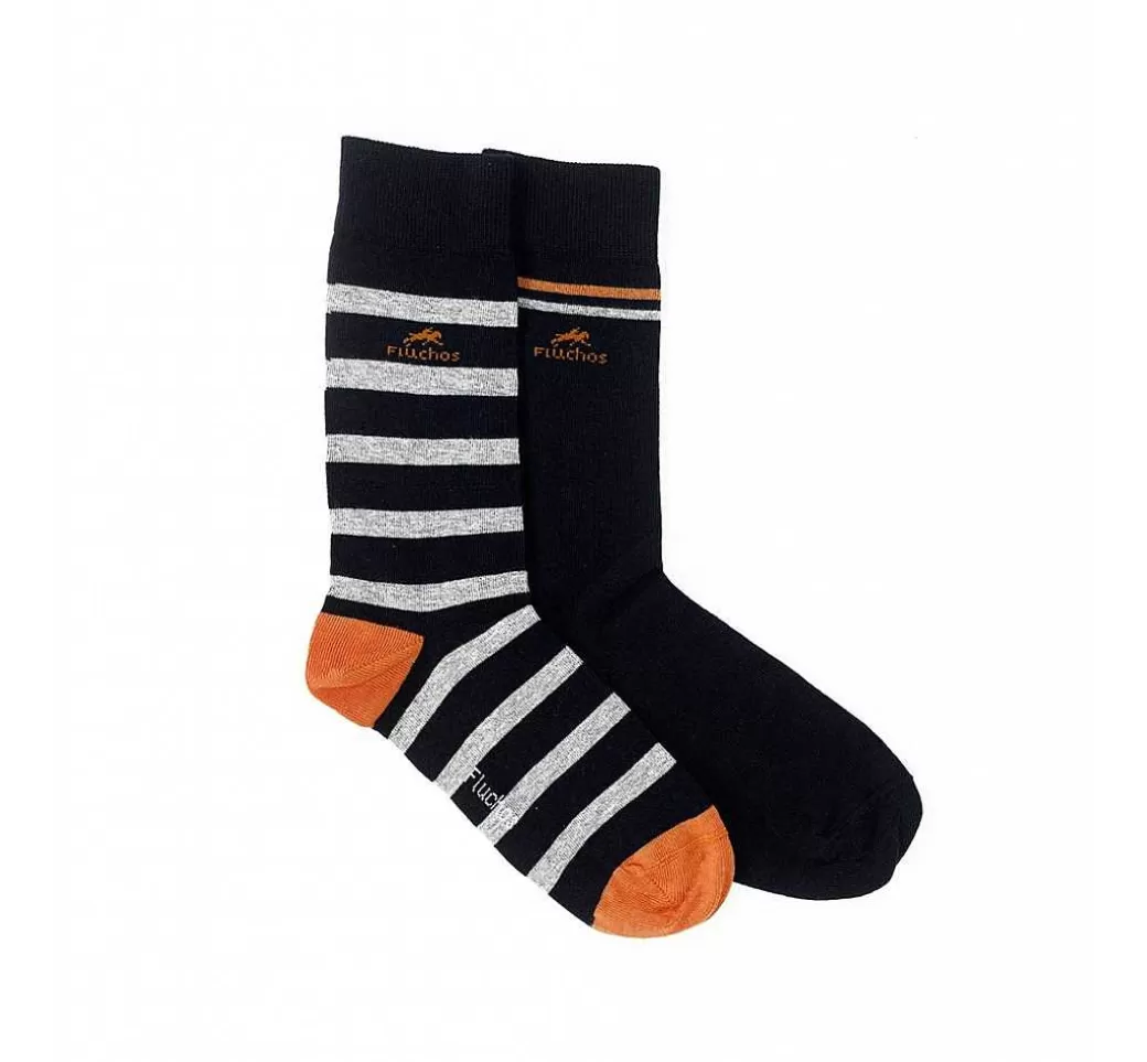 Fluchos Ca0009 Calcetines Largos Azules^Hombre Calcetines