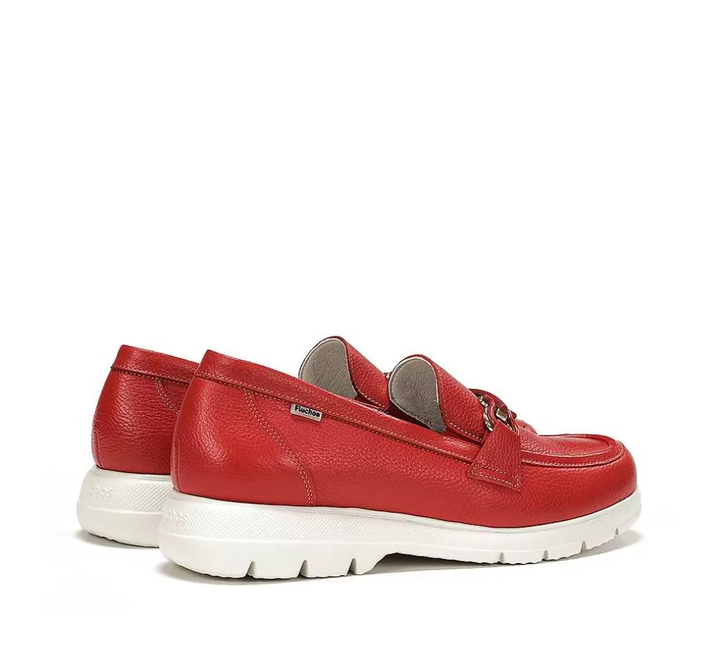 Fluchos Gladis F1936 Mocasin Rojo^Mujer Mocasines