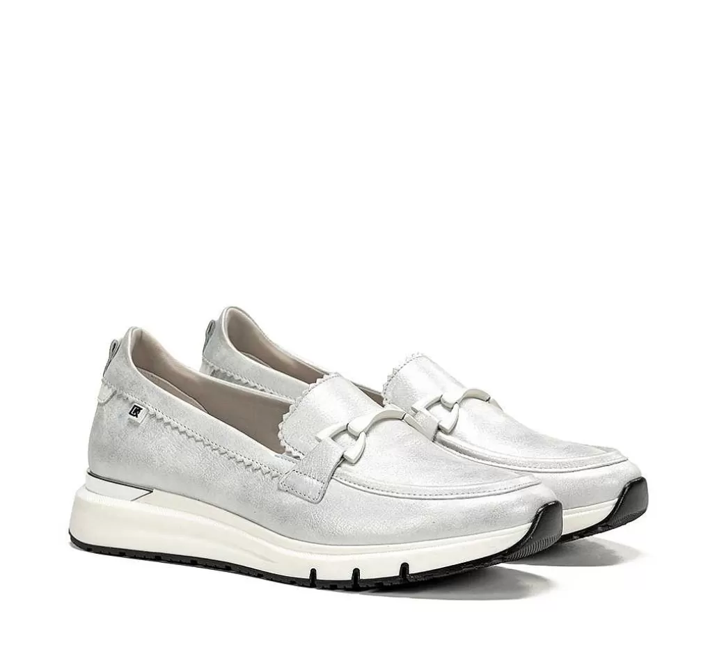 Fluchos Serena D9047 Mocasin Plata^Mujer Mocasines